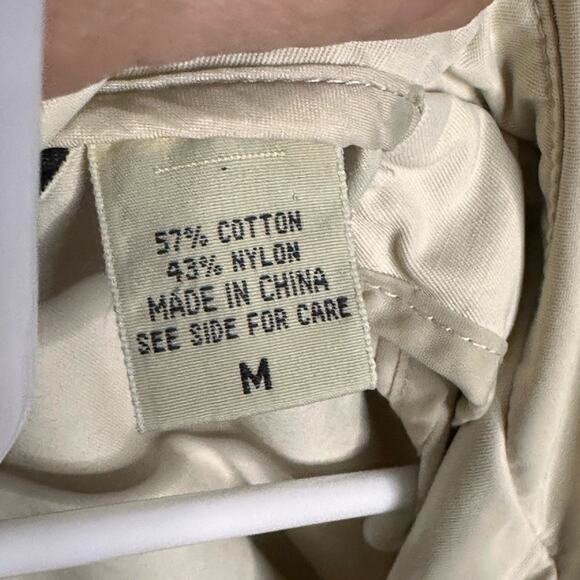 Vintage Eddie Bauer Rain Trench Jacket In Oatmeal - Picture 5 of 6